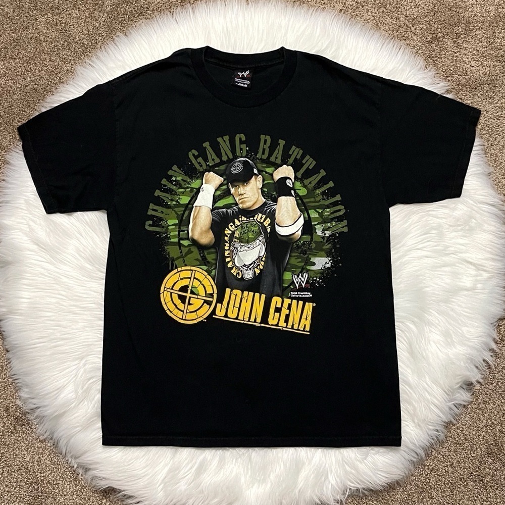 WWE John Cena T Shirt Chain Gang Battalion